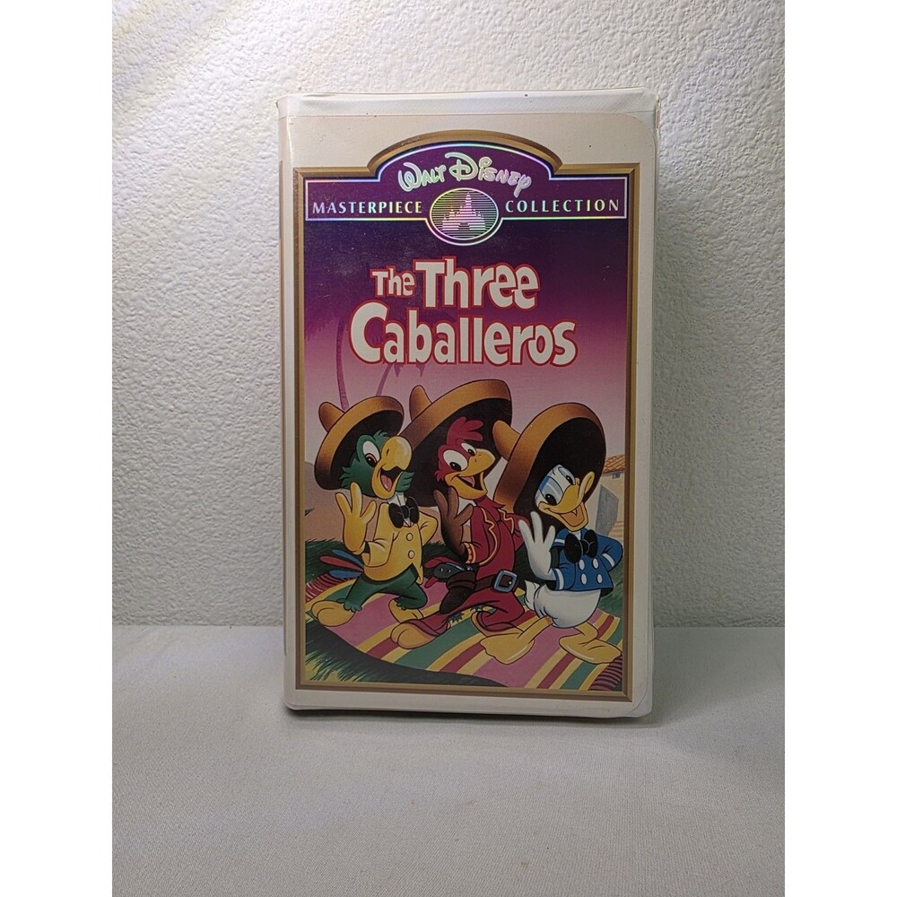 Walt Disney's Masterpiece Collection The Three Caballeros VHS Tape very good